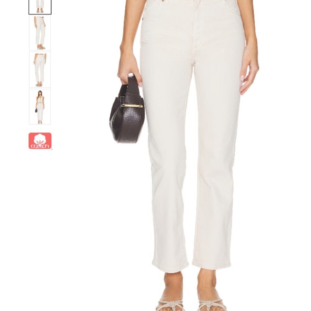 ROLLA'S Original High Rise Straight Jeans in Off White Size 29 Great condition - Picture 2 of 12